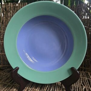 80s Lindt-Stymeist Colorways Japan Green and Purple Bowl 9"